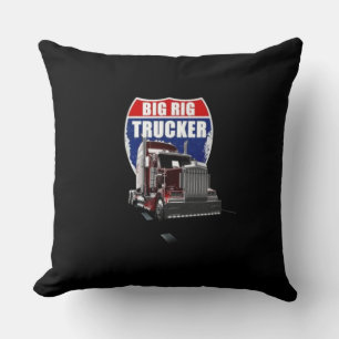 Amerikaanse Highway Big Rig Trucker Kussen