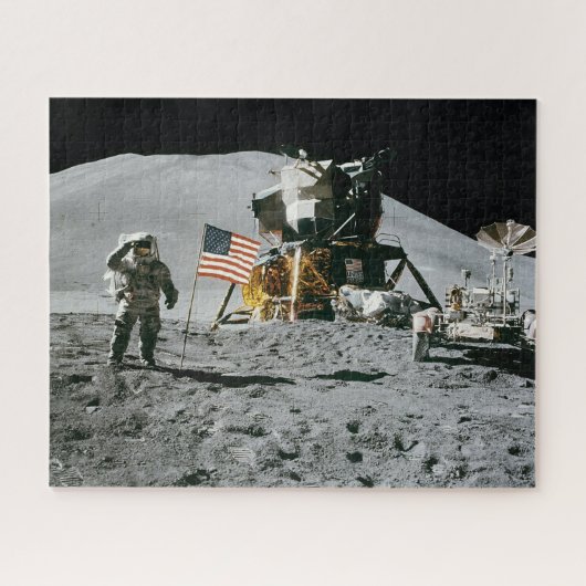 Amerikaanse historische Apollo Moon Landing Legpuzzel (Horizontaal)