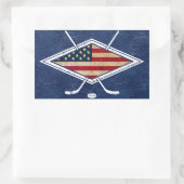 Amerikaanse Hockey Flag Logo Sticker Sheets (Tas)
