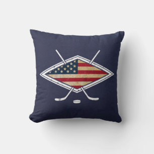Amerikaanse Hockey Logo Pillow met naam en nummer Kussen