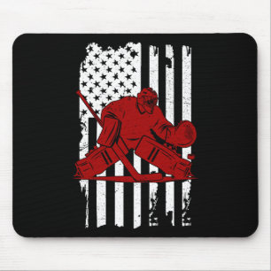 Amerikaanse hockeyspeler - Amerikaanse vlag 4 jul Muismat