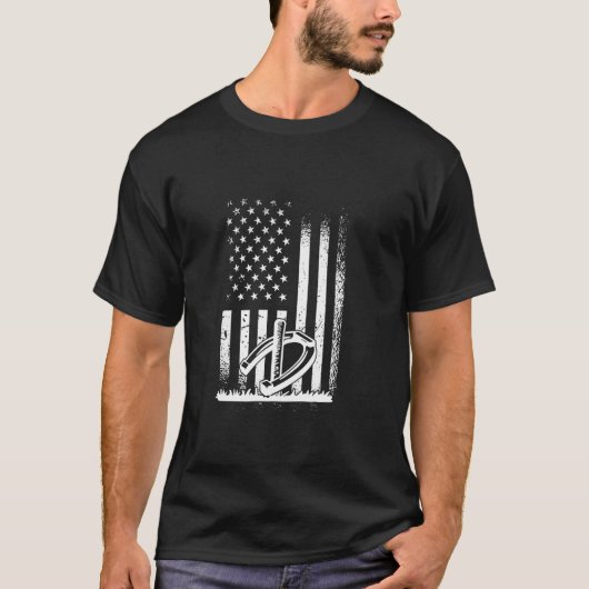 Amerikaanse hoefijzer speler, Hoefijzer werpen T-shirt (Voorkant)
