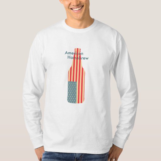 Amerikaanse Homebrew-fles T-shirt (Voorkant)