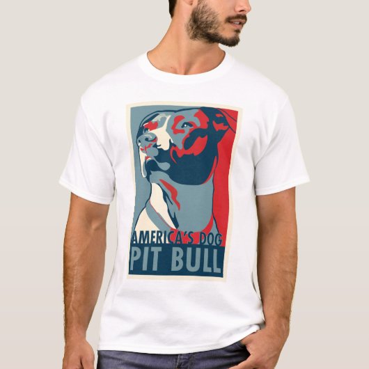 Amerikaanse hond - PIT BULL T-shirt (Voorkant)