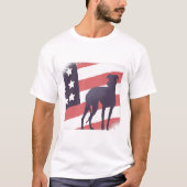 Amerikaanse hond t-shirt (Voorkant)