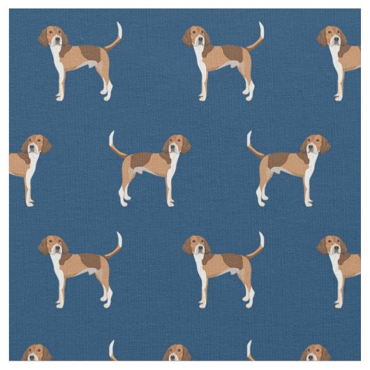 Amerikaanse hond van de Foxhound Stof (Close Up)