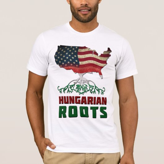 Amerikaanse Hongaarse rots T-shirt (Voorkant)