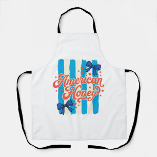 Amerikaanse Honing Patriottische Boog Vintage Shir Schort
