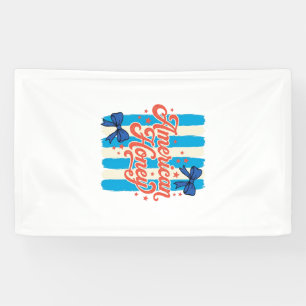 Amerikaanse Honing Patriottische Boog Vintage Shir Spandoek