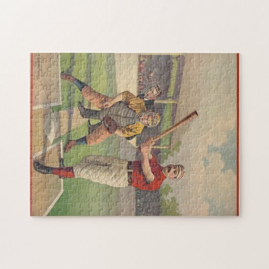 -Amerikaanse honkbal 1895 Legpuzzel (Horizontaal)