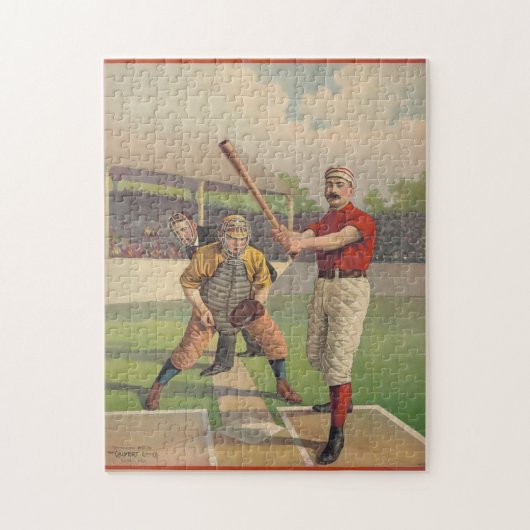 -Amerikaanse honkbal 1895 Legpuzzel (Verticaal)