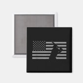 Amerikaanse honkbal Amerikaanse vlag Magneet (Voorkant / Achterkant)