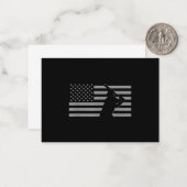 Amerikaanse honkbal Amerikaanse vlag Notitiekaartje (Voorkant / Achterkant in situ)