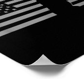 Amerikaanse honkbal Amerikaanse vlag Poster (Hoek)