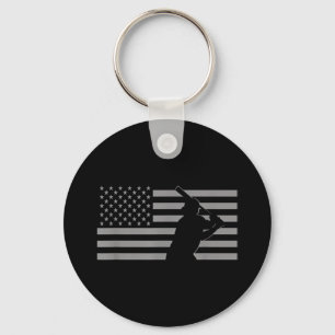 Amerikaanse honkbal Amerikaanse vlag Sleutelhanger