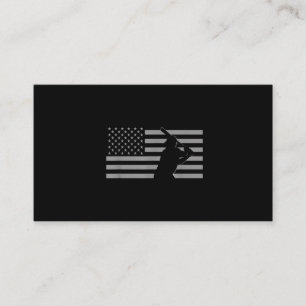 Amerikaanse honkbal Amerikaanse vlag Visitekaartje