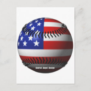 Amerikaanse honkbal briefkaart