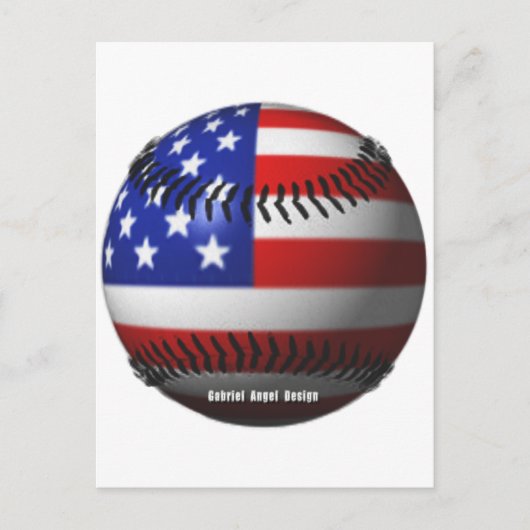 Amerikaanse honkbal briefkaart (Voorkant)