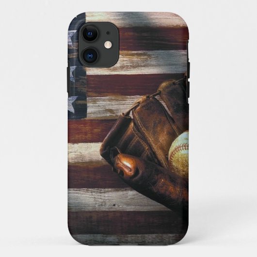 Amerikaanse honkbal Case-Mate iPhone case (Achterkant)