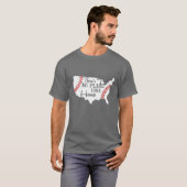 Amerikaanse honkbal is geen thuis t-shirt (Voorkant volledig)