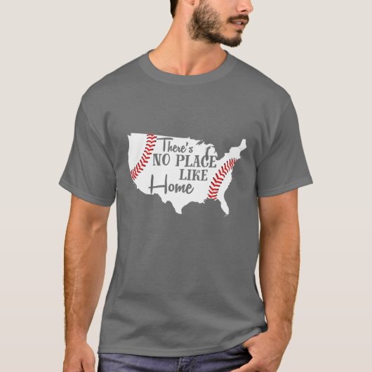 Amerikaanse honkbal is geen thuis t-shirt (Voorkant)