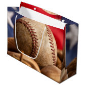 -Amerikaanse honkbal Large Cadeautasje (Voorkant Gekanteld)