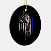 Amerikaanse honkbal Pitcher Verenigde Staten - 4e  Keramisch Ornament (Rechts)