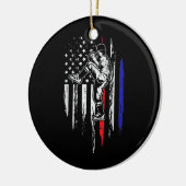 Amerikaanse honkbal Pitcher Verenigde Staten - 4e  Keramisch Ornament (Links)