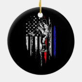 Amerikaanse honkbal Pitcher Verenigde Staten - 4e  Keramisch Ornament (Achterkant)