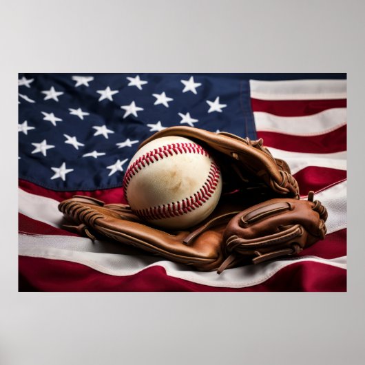 Amerikaanse honkbal poster (Voorkant)
