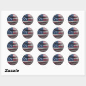 Amerikaanse honkbal ronde sticker (Vel)