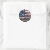 Amerikaanse honkbal ronde sticker (Tas)