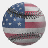 Amerikaanse honkbal ronde sticker (Voorkant)