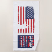 Amerikaanse honkbal strandlaken (Voorkant)