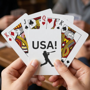Amerikaanse honkbalspeler die punt gebruikt als ba pokerkaarten