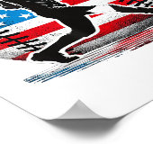 Amerikaanse honkbalspeler slagman met Verenigde St Poster (Hoek)