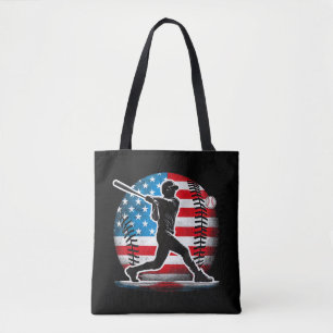 Amerikaanse honkbalspeler slagman met Verenigde St Tote Bag