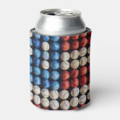 Amerikaanse honkbalvlag blikjeskoeler (Blikje Voorkant)