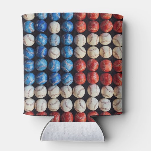 Amerikaanse honkbalvlag blikjeskoeler (Achterkant)