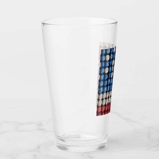 Amerikaanse honkbalvlag glas (Rechts)