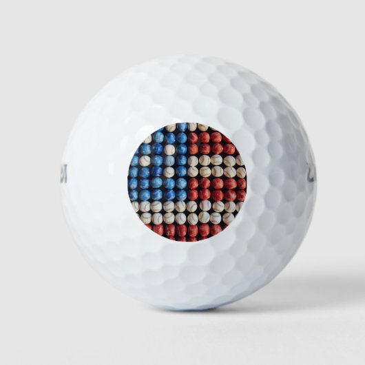 Amerikaanse honkbalvlag golfballen (Voorkant)