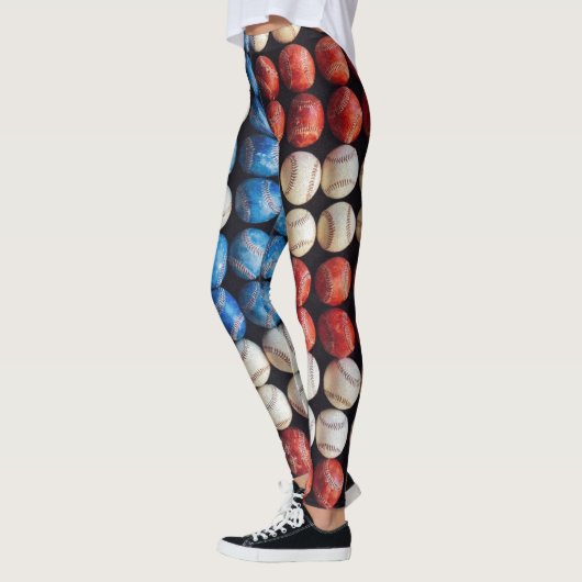 Amerikaanse honkbalvlag leggings (Links)