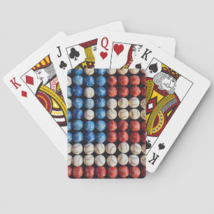Amerikaanse honkbalvlag pokerkaarten