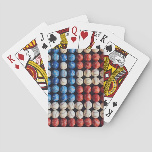 Amerikaanse honkbalvlag pokerkaarten (Achterkant)