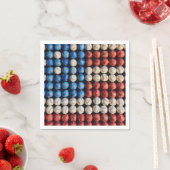 Amerikaanse honkbalvlag servet (Insitu)