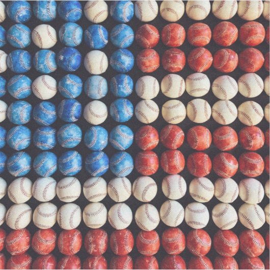 Amerikaanse honkbalvlag sticker (Voorkant)