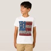 Amerikaanse honkbalvlag t-shirt (Voorkant volledig)