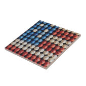 Amerikaanse honkbalvlag tegeltje (Zijkant)