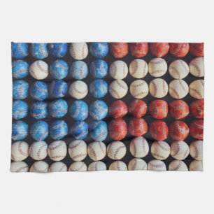 Amerikaanse honkbalvlag theedoek