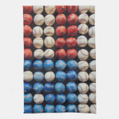Amerikaanse honkbalvlag theedoek (Verticaal)